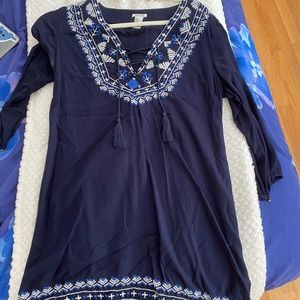 Quarter Sleeve Tribal Dress